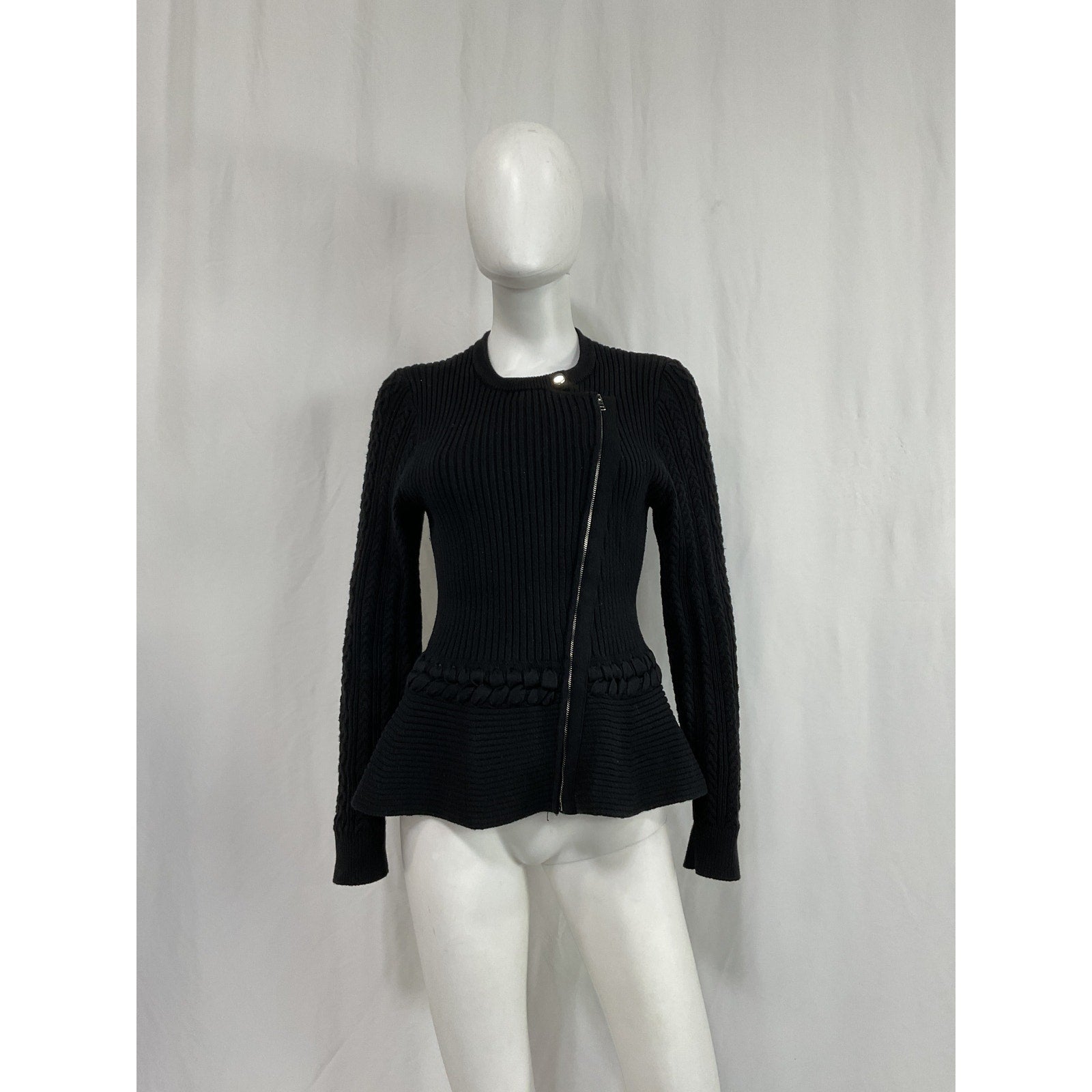 Simkhai Jonathan Black Cotton Andi Cardigan Size L