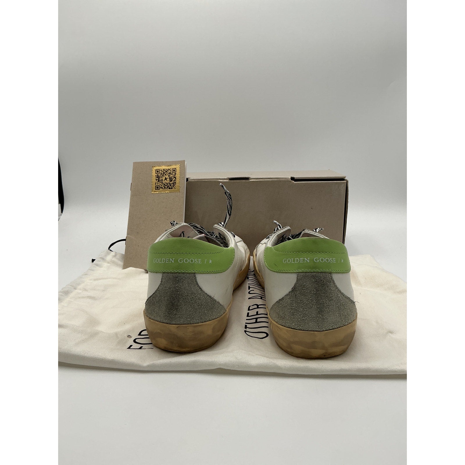 Golden Goose x Revolve White Leather Super Star Sneaker Size 40