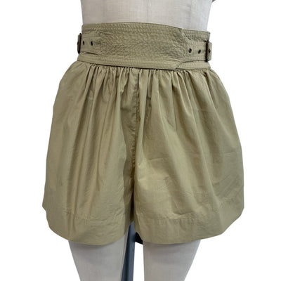 Ulla Johnson Belted Army Green Adeline Shorts Size 0