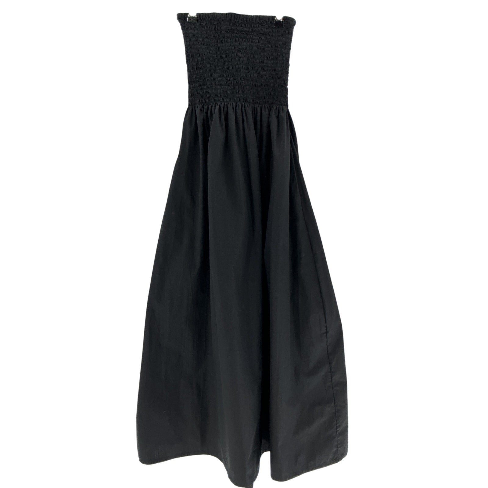 Faithfull The Brand 'Madella' Black Cotton Midi Dress Size M