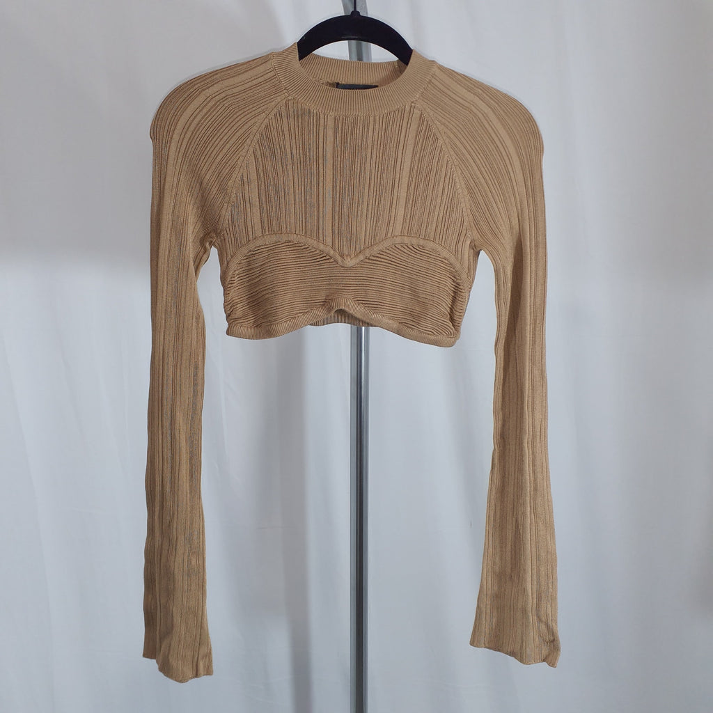 Michael Costello x Revolve 'Kadri' Tan Top Size S