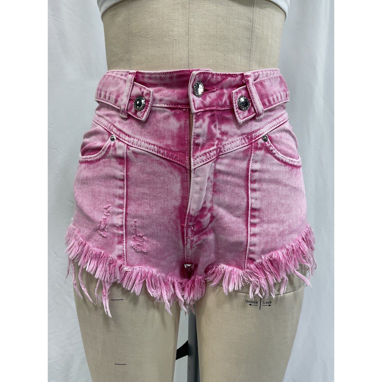 Retrofete 'Tessa' Pink Shorts Size 25
