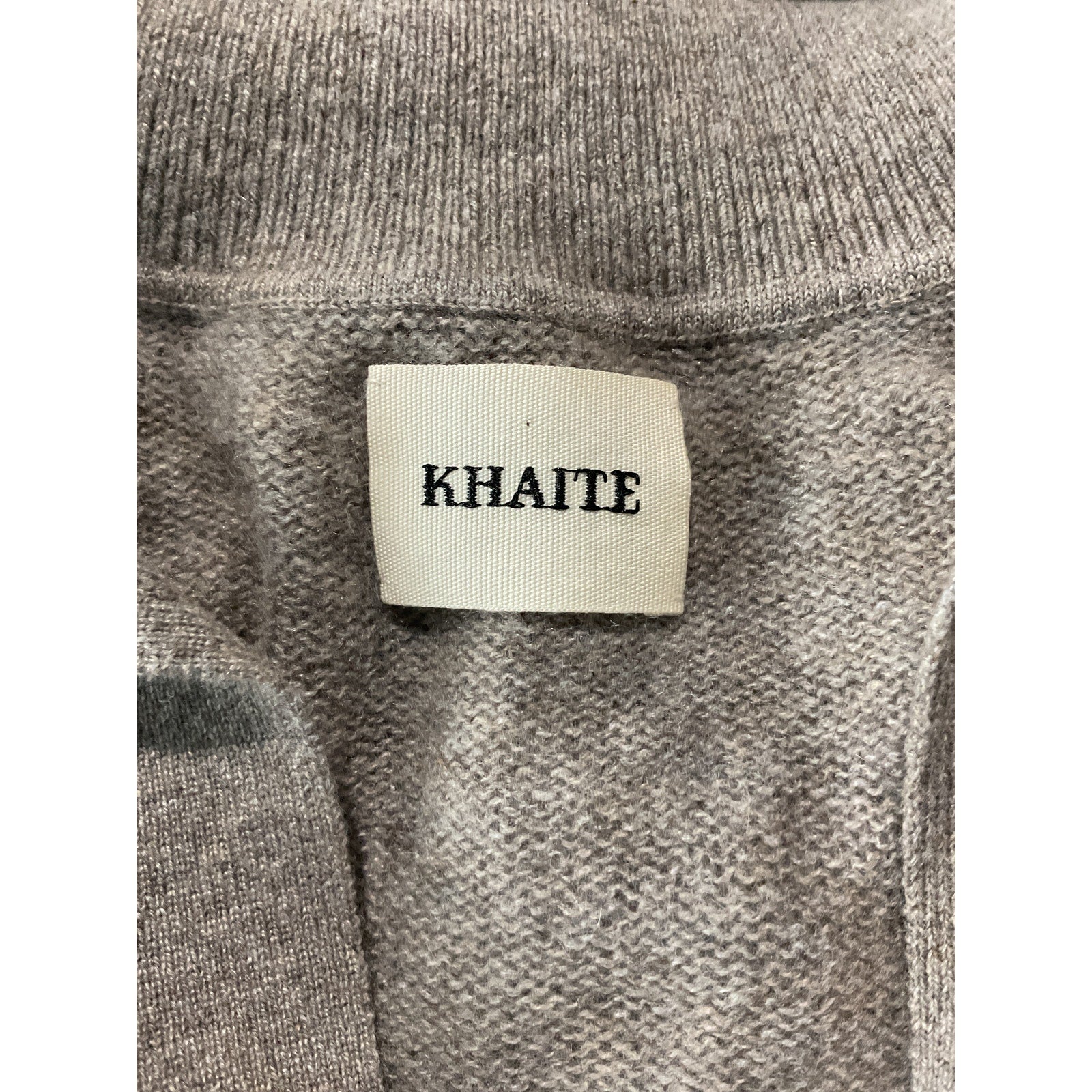 Khaite 'Jo' Grey Cashmere Pullover Sweater Size XS