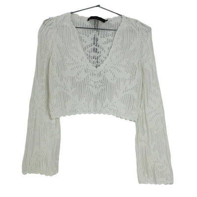 House Of Harlow 1960 Cropped White Kameli Sweater Size XS