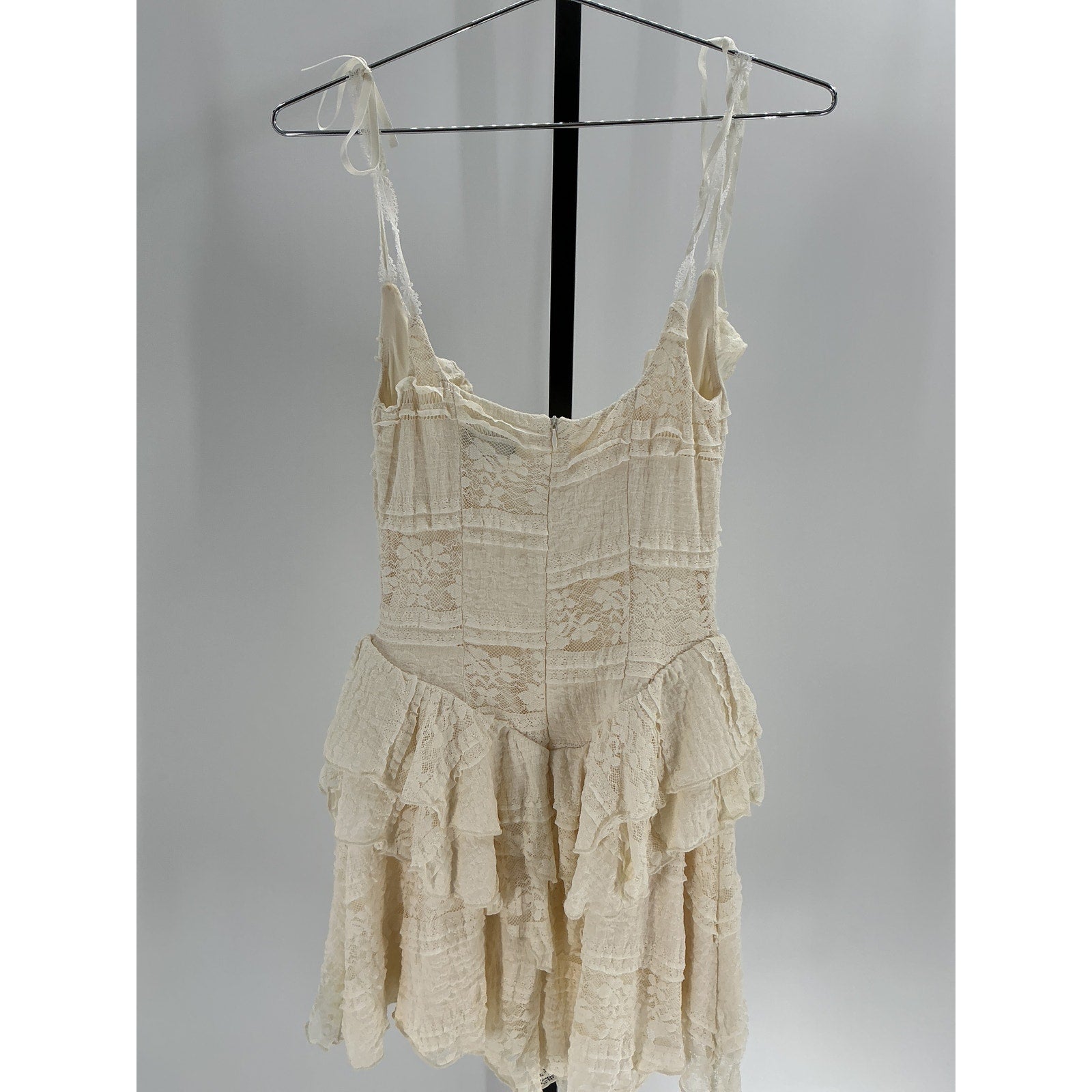 Majorelle 'Ann' Ivory Cotton Mini Dress Size M