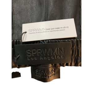 Sprwmn Sleek Black Slim Fit Cuffed Jogger Pants Size XS NWT