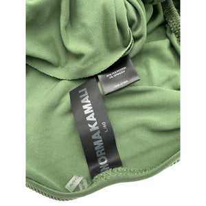 Norma Kamali 'Diana' Green Polyester Gown Size L