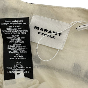 Isabel Marant Floral Cream Galaor Blouse Size 38 EU / US 6
