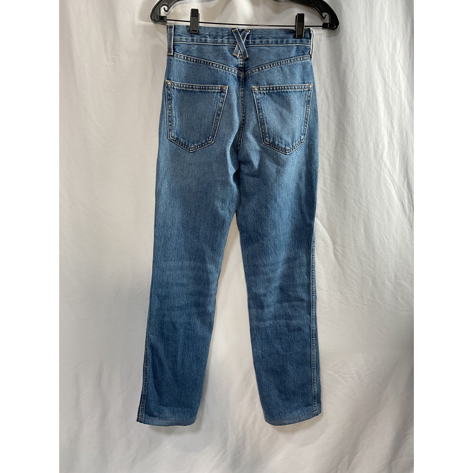 Alex Mill 'The Carla' Blue Cotton High-Rise Straight Denim Jean Size 24