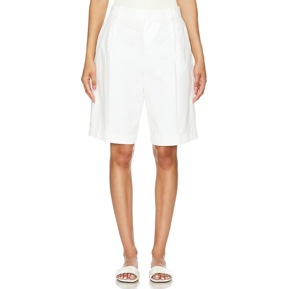 Vince Washed White Cotton Short Size 2