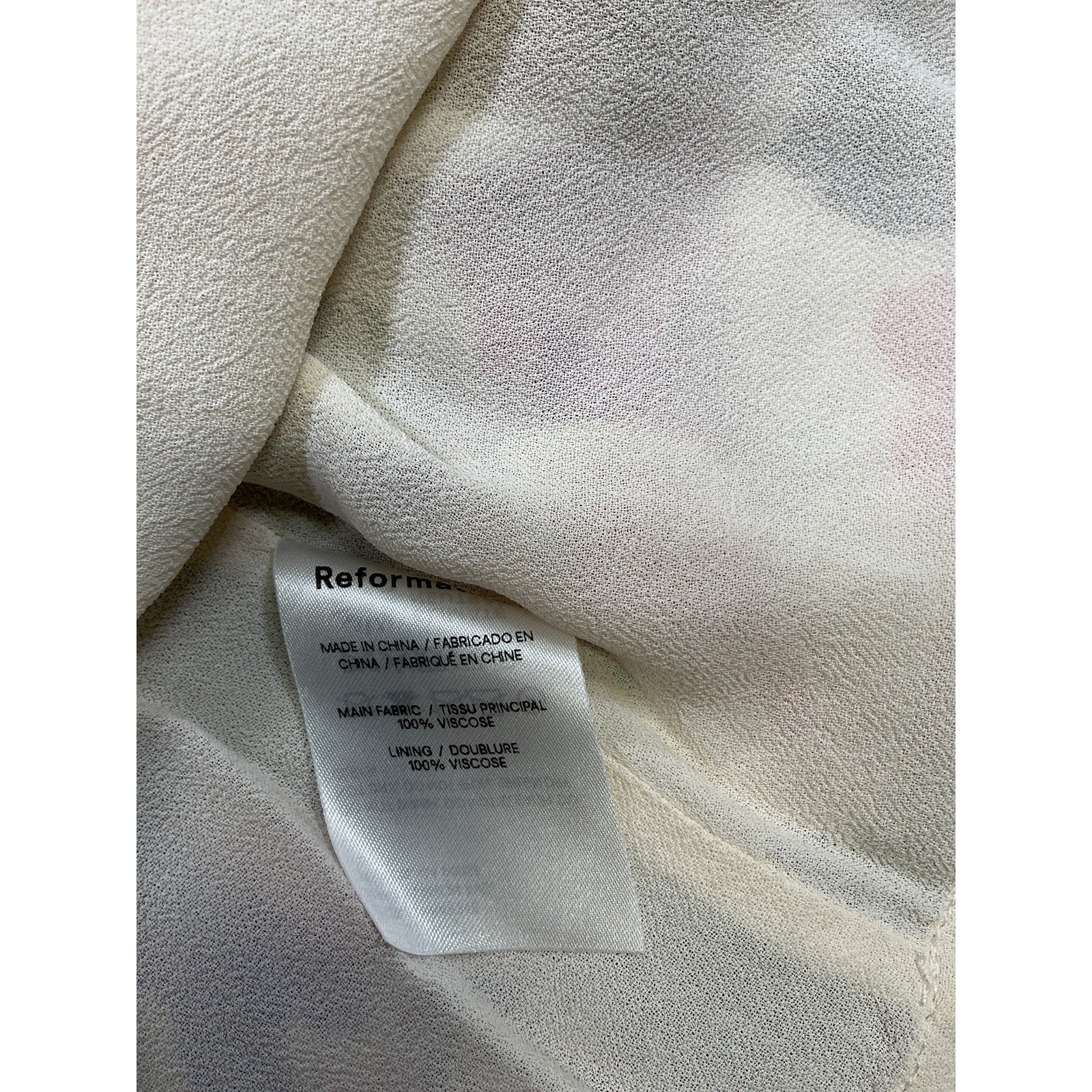 Reformation 'Arta' Blue Viscose Dress Size 6