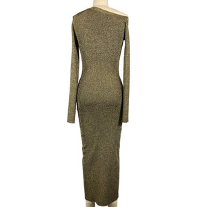 Staud Metallic Gold Craftsman Dress Size S