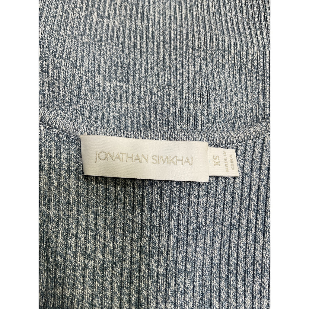 Simkhai 'Alexia' Blue Rayon Sweetheart Pullover Size XS
