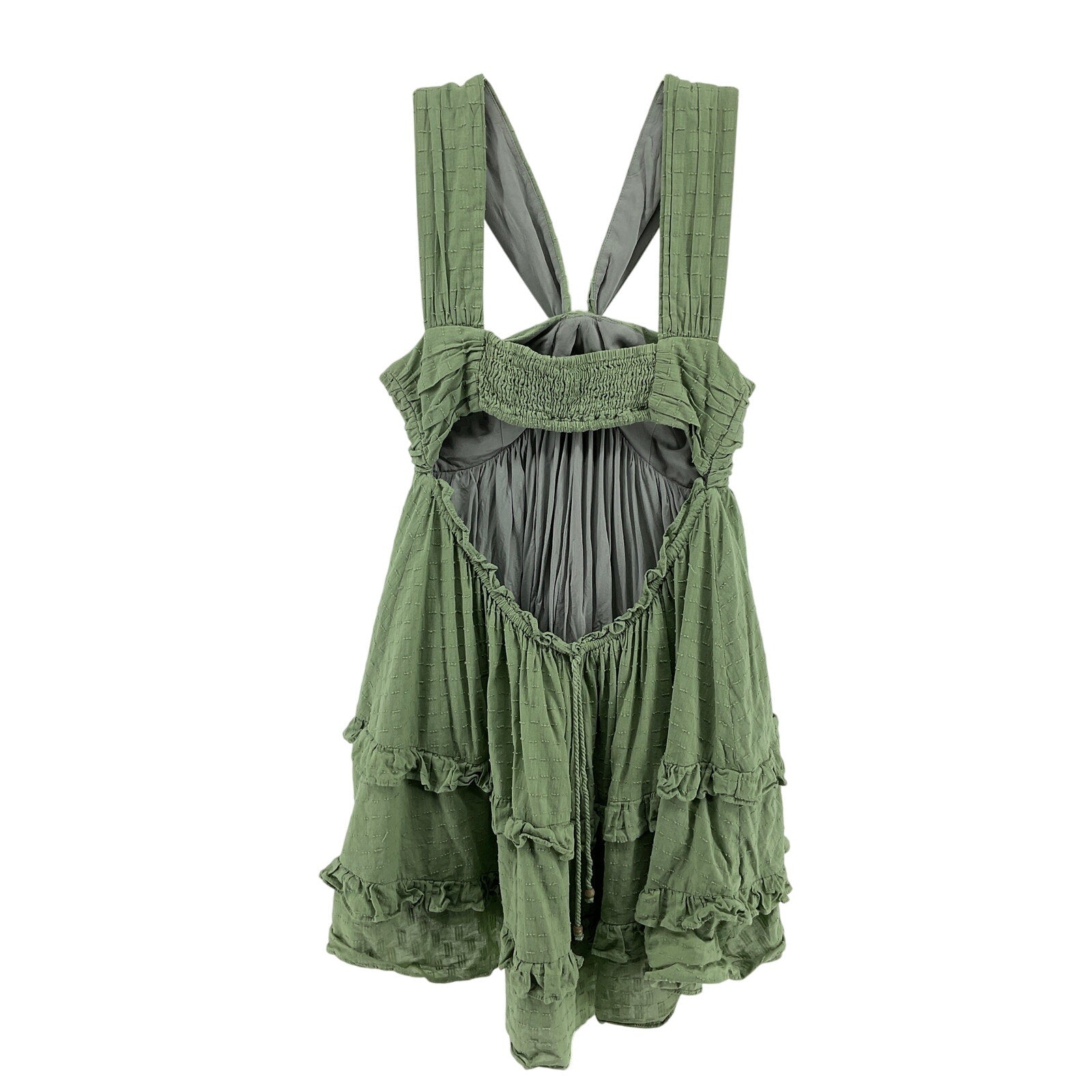 Tularosa 'Johanna' Green Cotton Mini Dress Size S