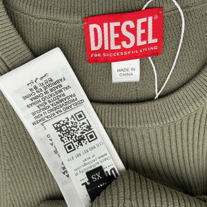Diesel Ribbed Green Caddix Tank Size XS