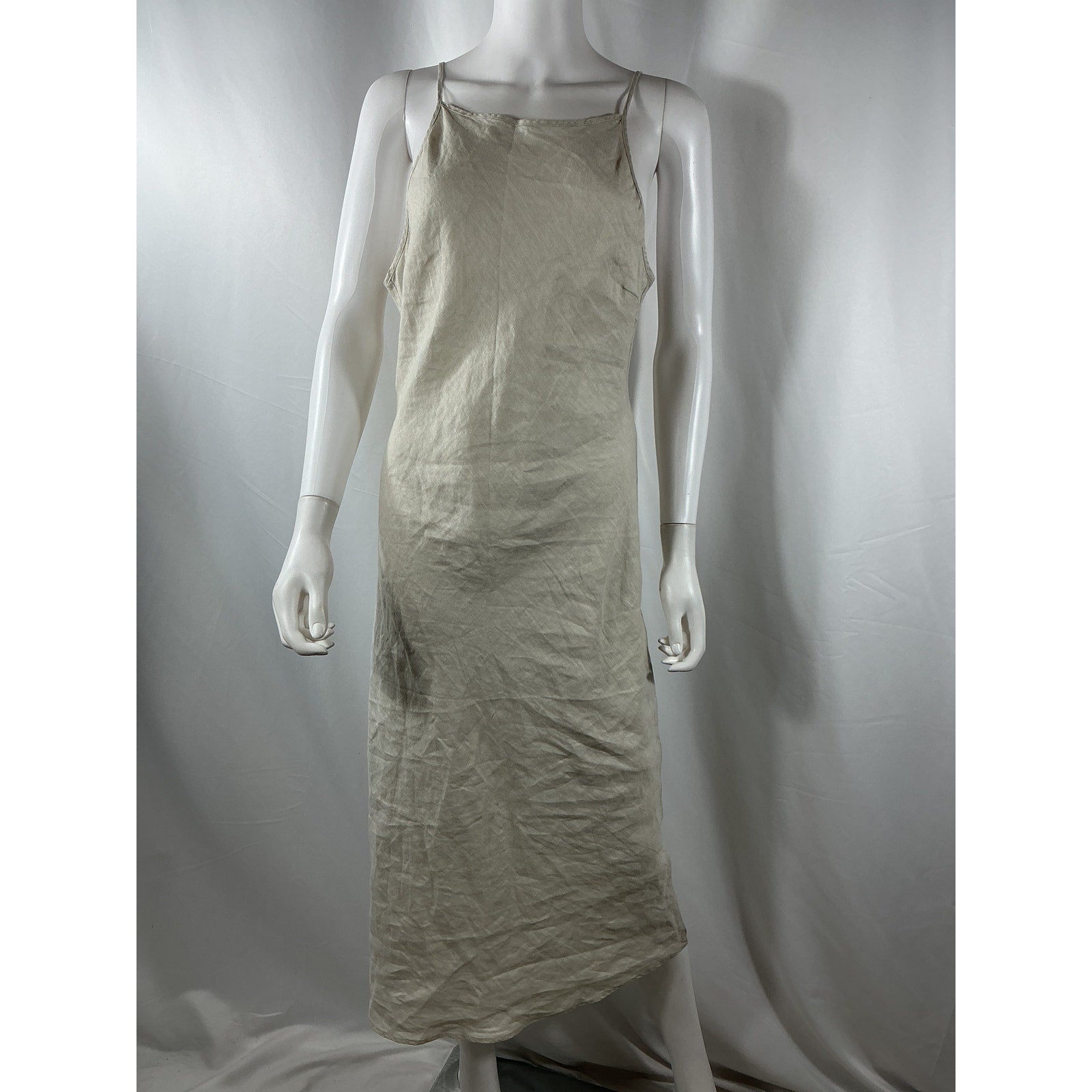 James Perse Lightweight White Linen Cami Dress Size 2