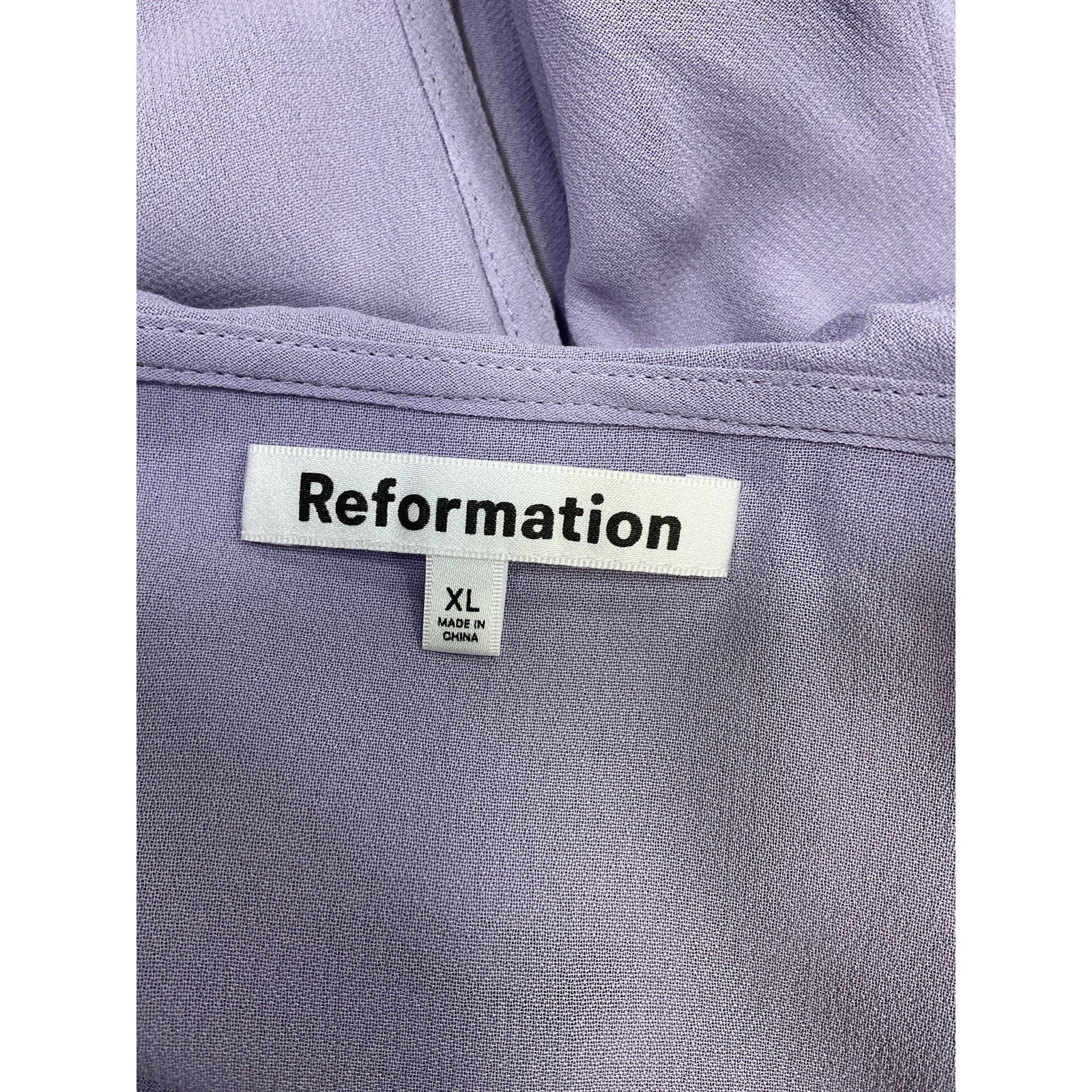 Reformation 'Lissy' Purple Top Size XL