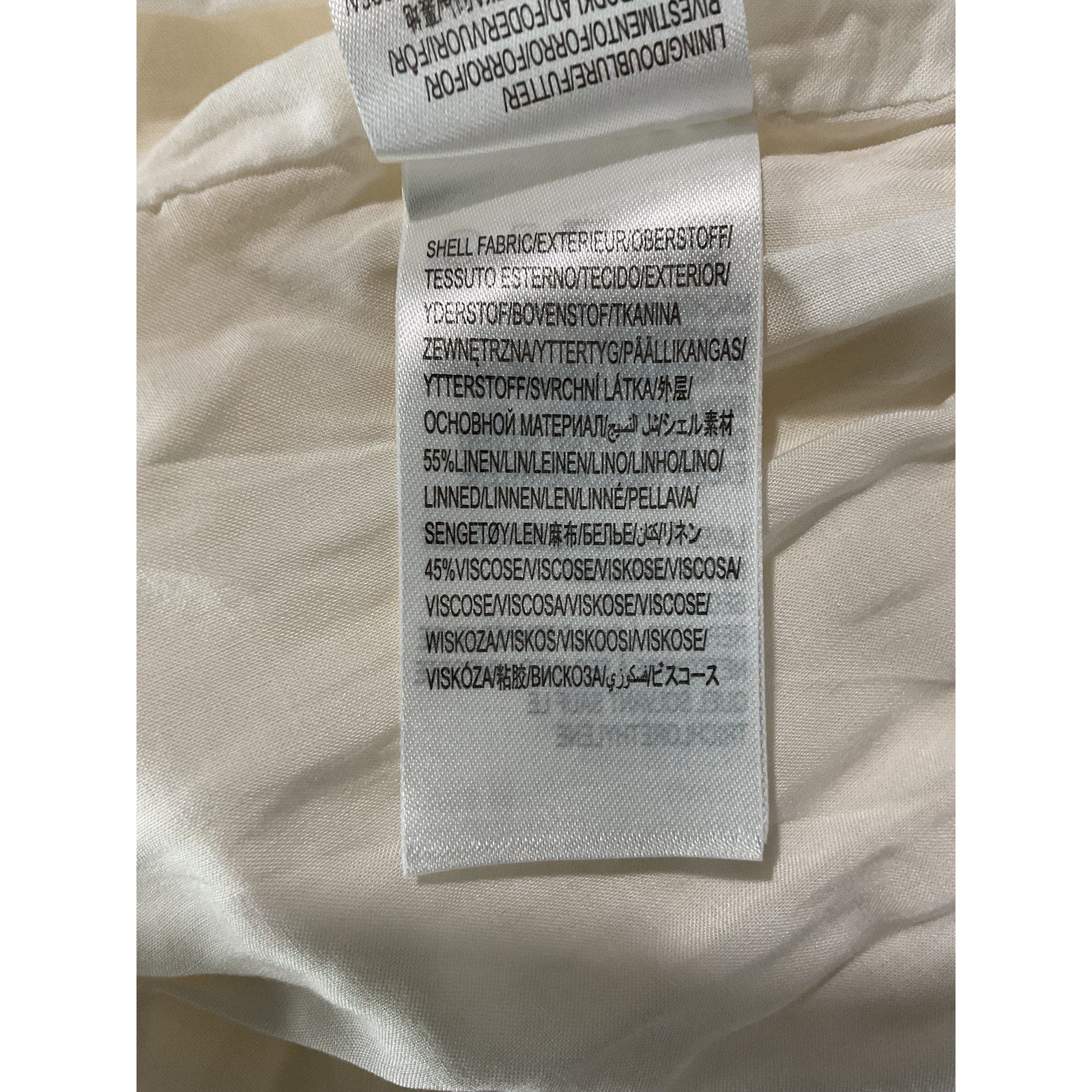 Farm Rio Cut Out White Linen Midi Dress Size XS