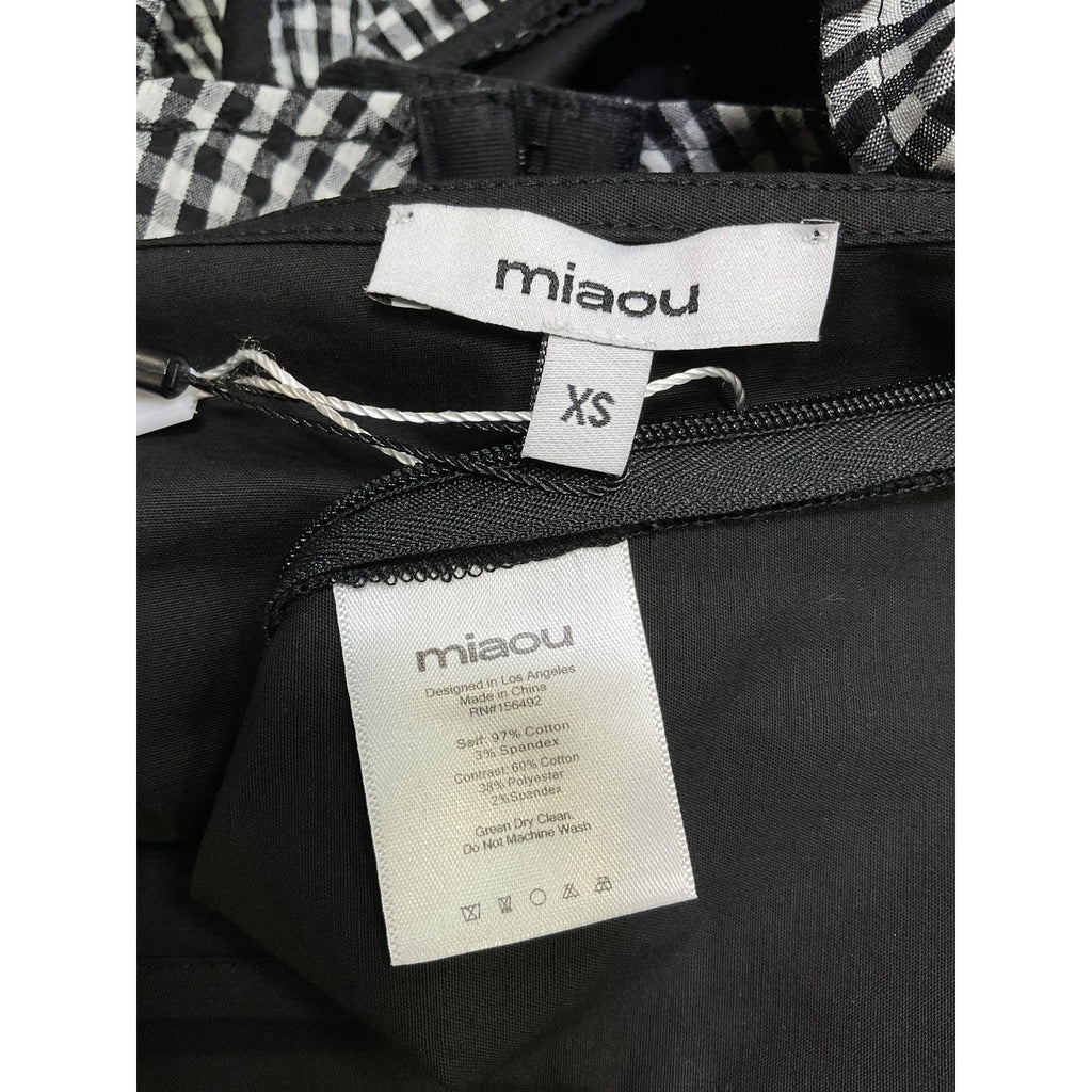 Miaou 'Enzo' Black Cotton Top Size XS NWT