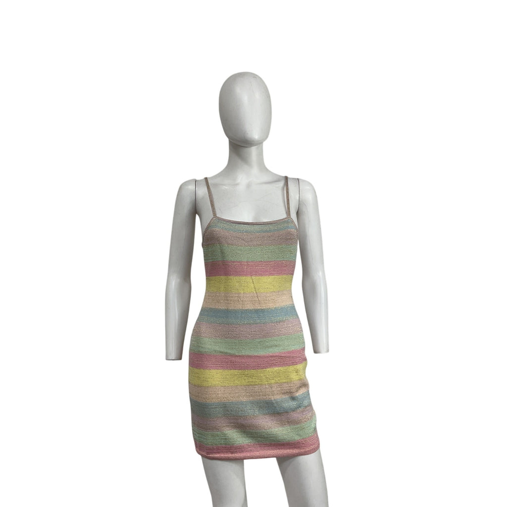 Loveshackfancy 'Lessie' Pink Cotton Knit Mini Dress Size XS