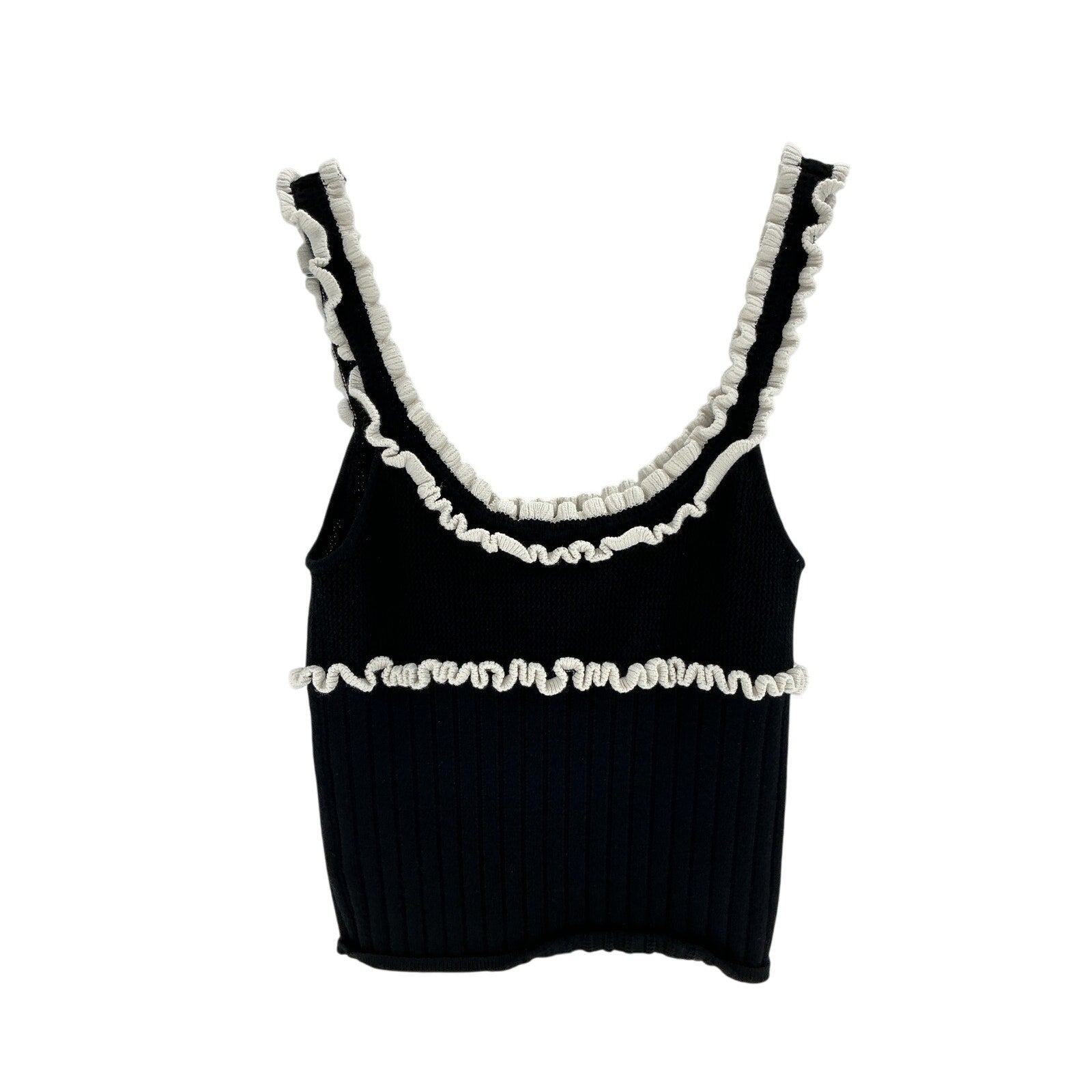 Majorelle 'Brielle' Black Viscose Tank Top Size S