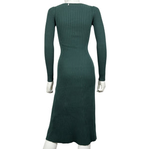 Hatch Ribbed Green Dasha Sweater Dress Size 0
