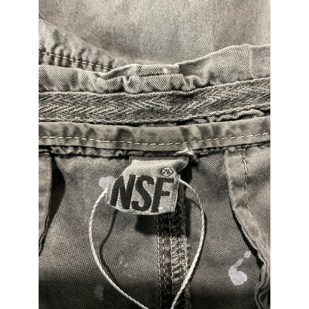 Nsf 'Basquiat' Black Cotton Cargo Pant Size 26