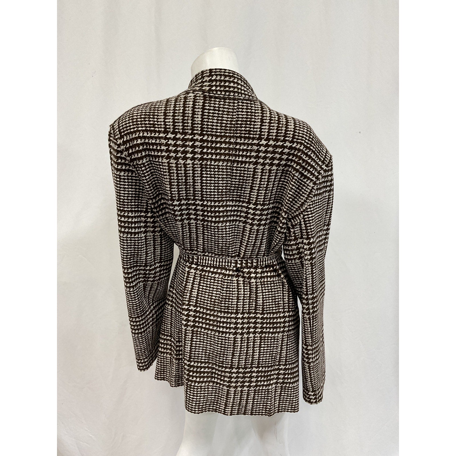 Norma Kamali 'Oversized' Black Crepe Single Breasted Jacket Size M