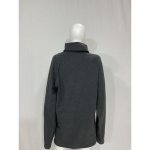 Norma Kamali Oversized 'Raglan' Grey Sleeve Turtleneck Mini Dress Size XS