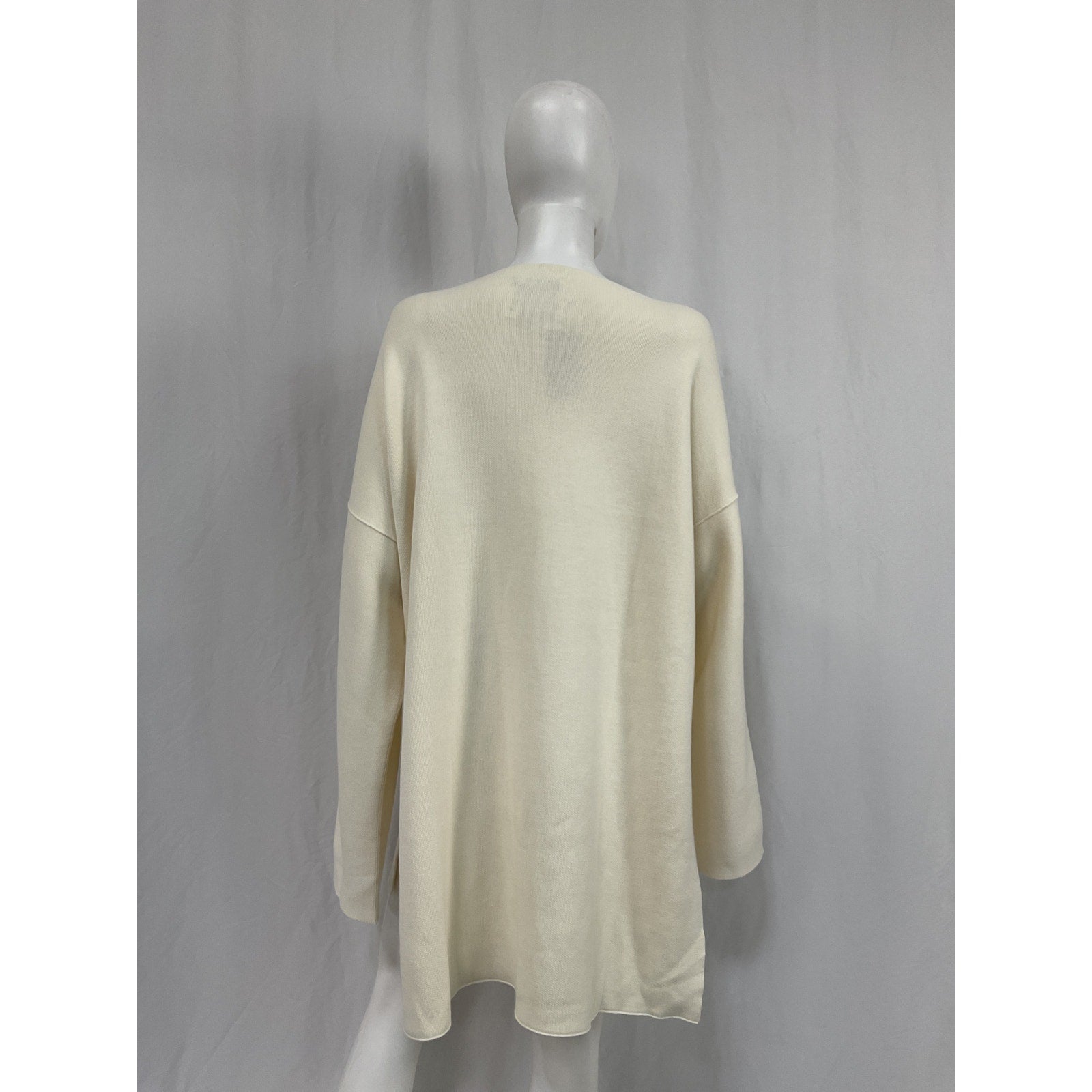 Lauren Manoogian White Cotton Oversized Pima Cotton Sweater Size 1 - NWT