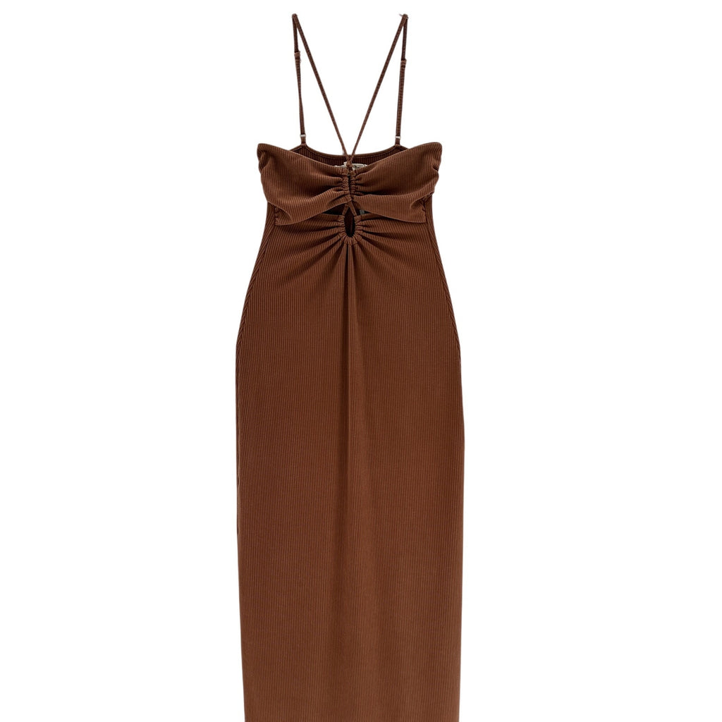 L*Space 'Ellery' Brown Lyocell Dress Size SM
