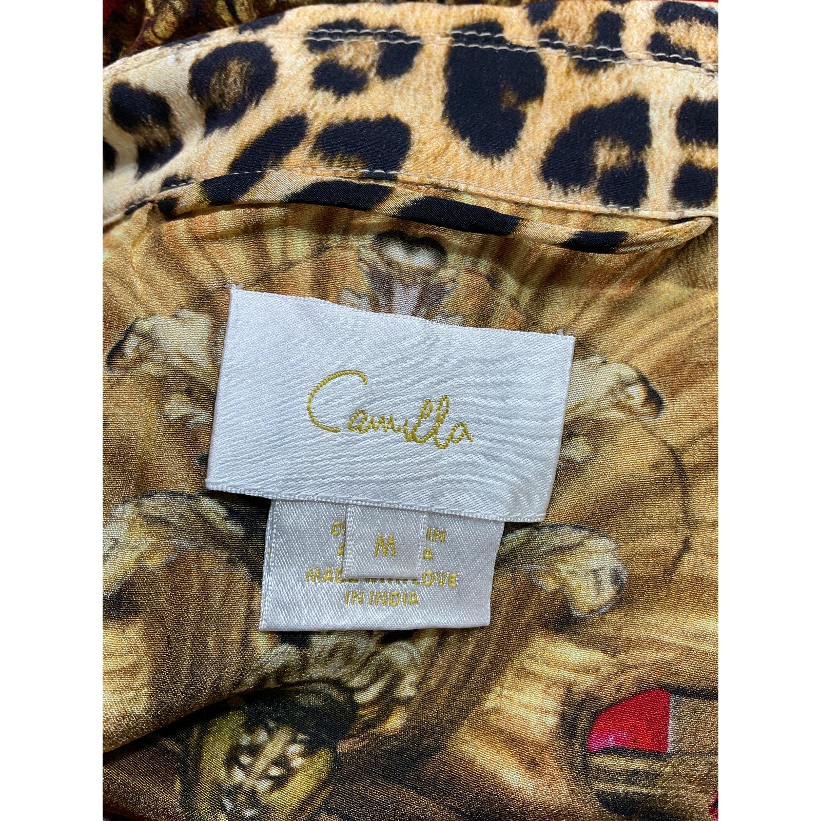 Camilla 'Split' Red Cuff Crystal Embellished Soft Jacket Size M