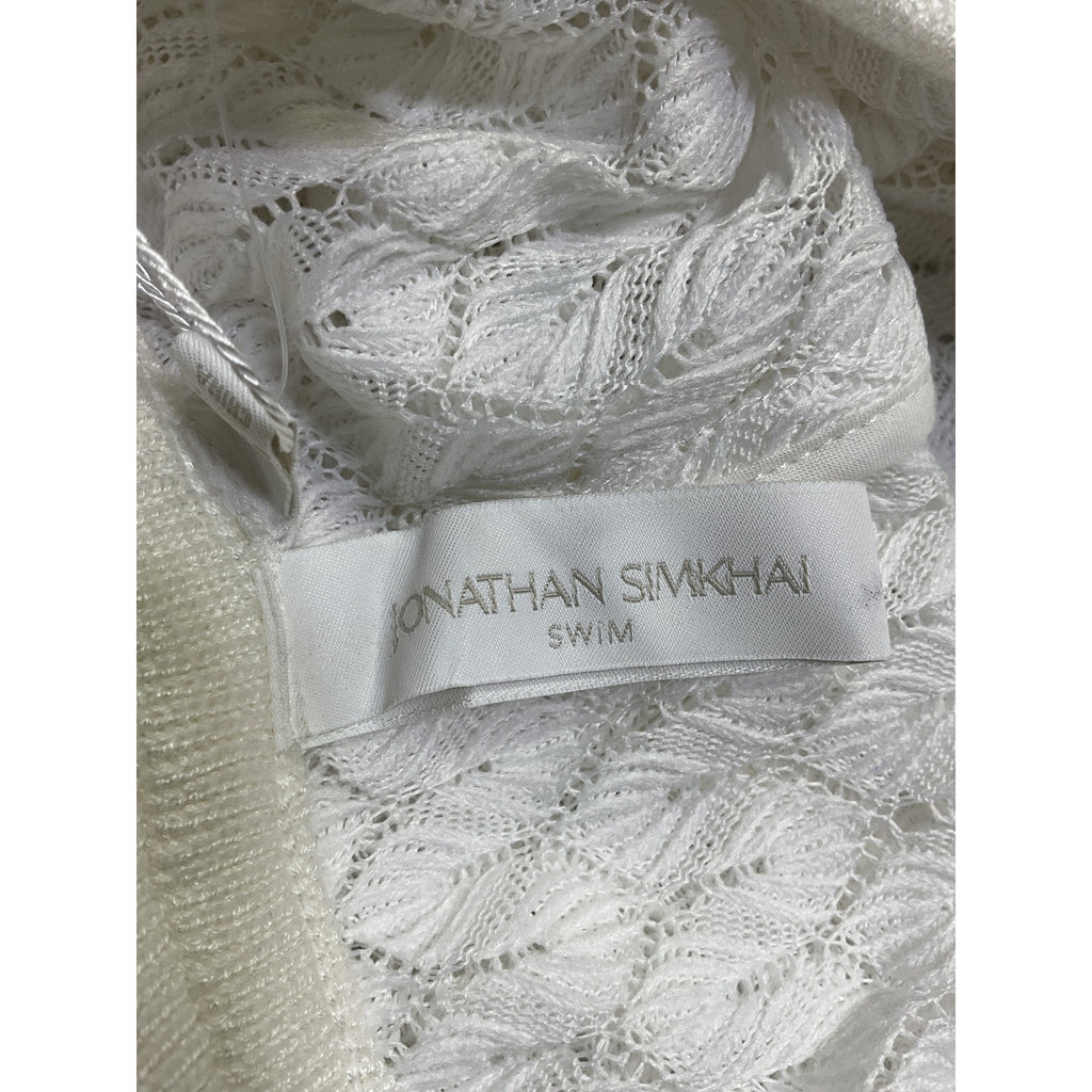 Simkhai 'Clemence' White Polyester Crochet Lace Short Size XS
