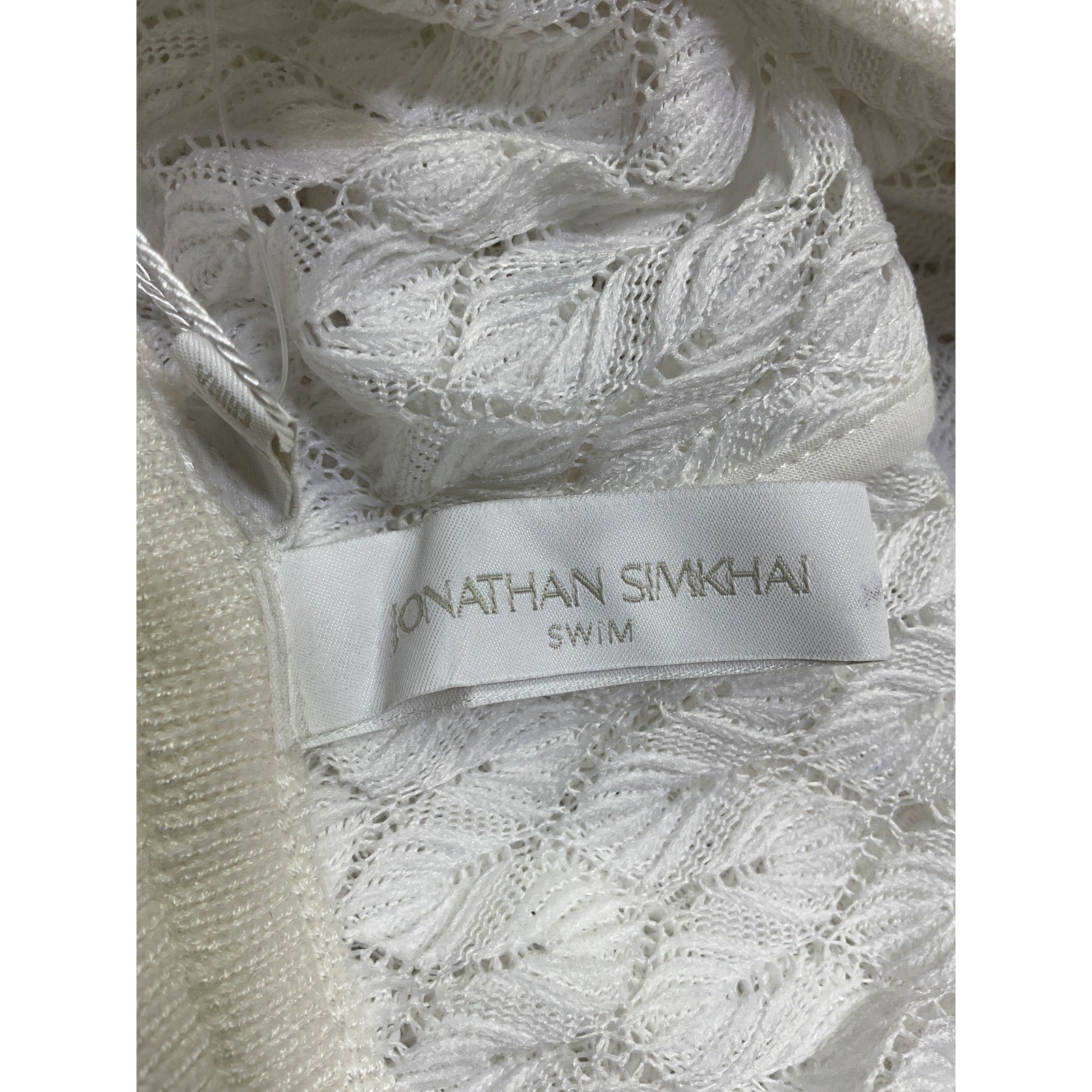 Simkhai 'Clemence' White Polyester Crochet Lace Short Size XS