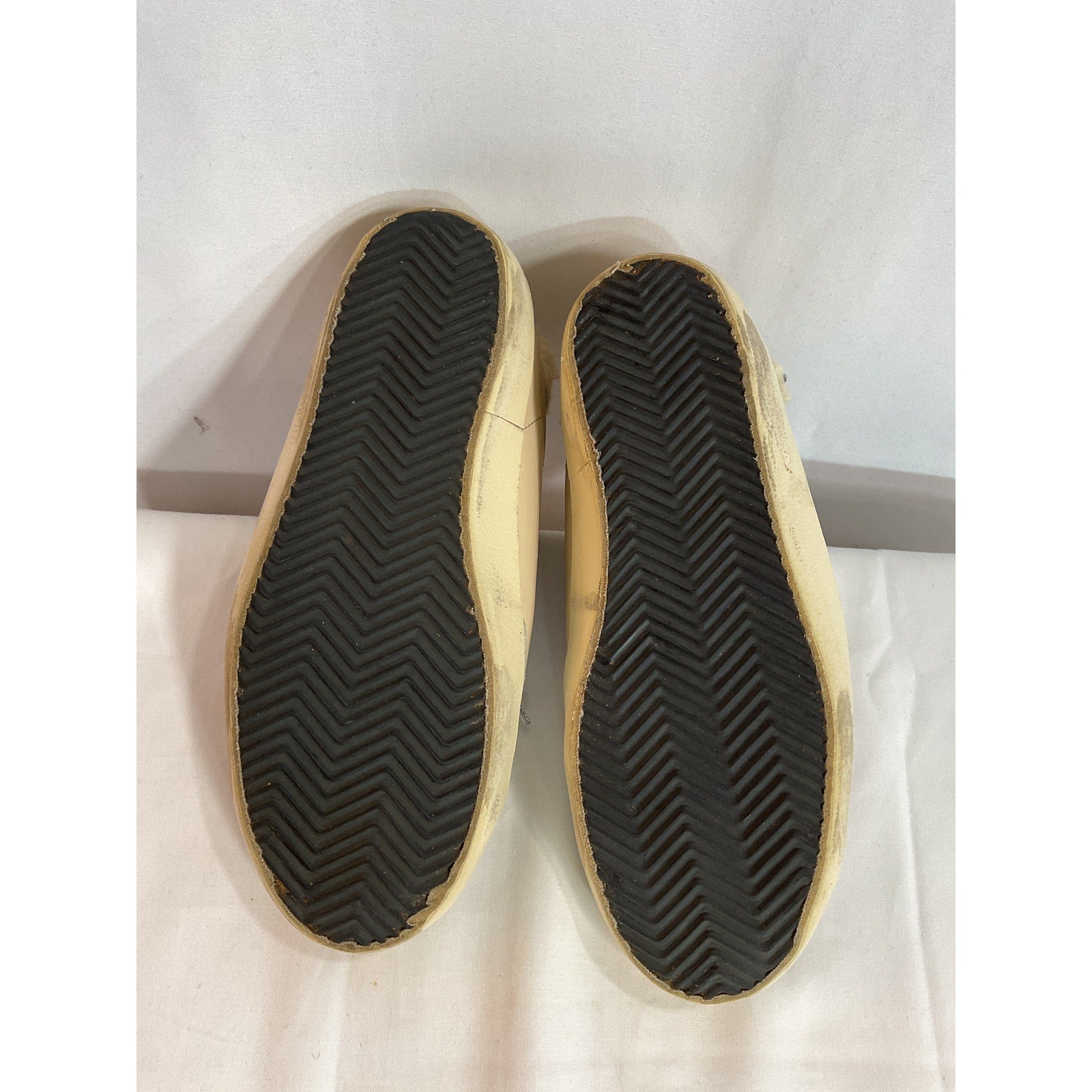 Golden Goose Tan Exclusive To Mytheresa � Superstar Shearling-Lined White Leather Sneakers Size 9
