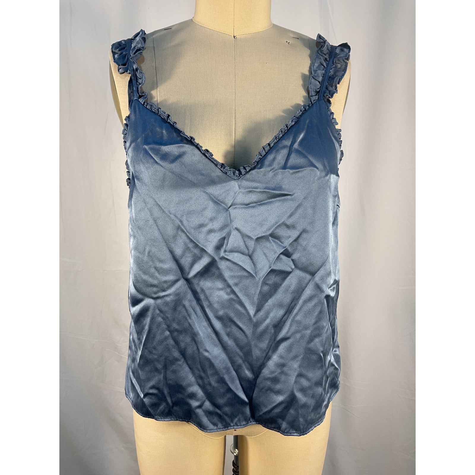 Cami Nyc 'Clover' Blue Silk Cami Size S