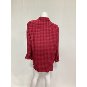 Hatch 'The Boyfriend' Red Button Shirt Size S