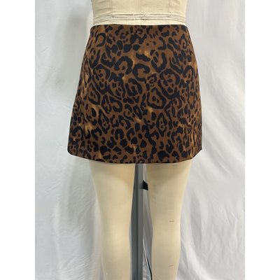 Reformation 'Charchi' Brown Polyester Skirt Size 8