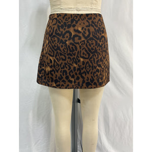 Reformation 'Charchi' Brown Polyester Skirt Size 8