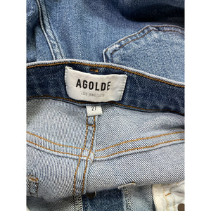 Agolde 'Nico' Blue High Rise Slim Denim Jean Size 27