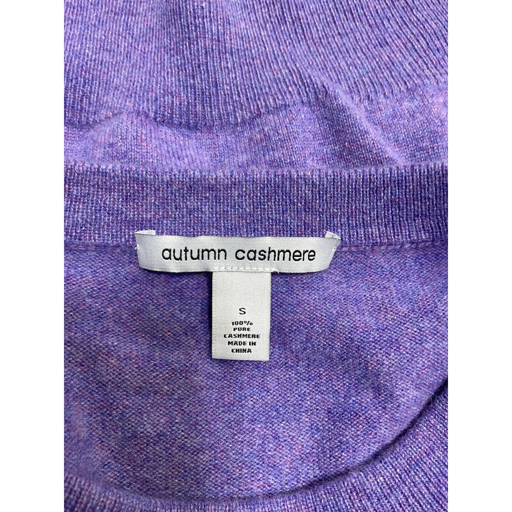 Autumn Purple Cashmere Cropped Sweater Size S
