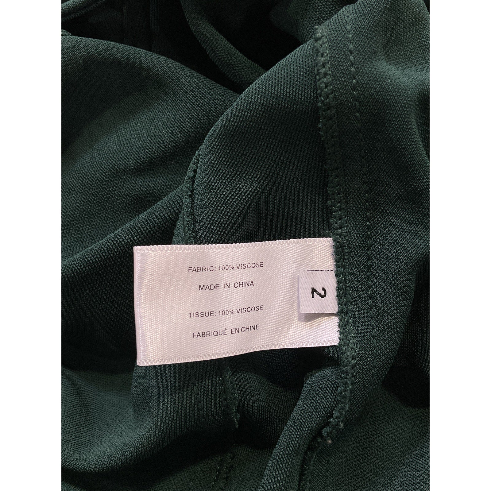 Proenza Schouler 'Matte' Green Long Sleeve Crepe Button Down Size 2