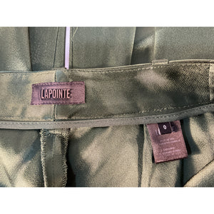 Lapointe Satin Green Wide Leg Pants Size 0 US