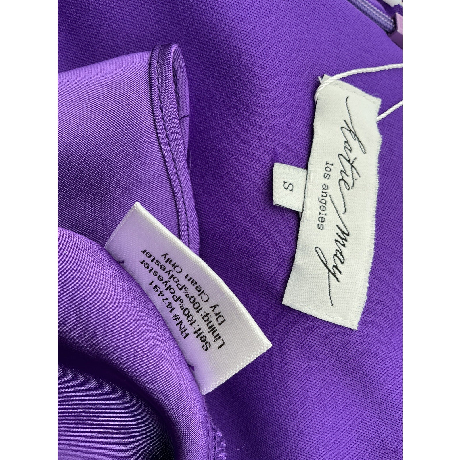 Katie May Flora Purple Polyester Dress Size S