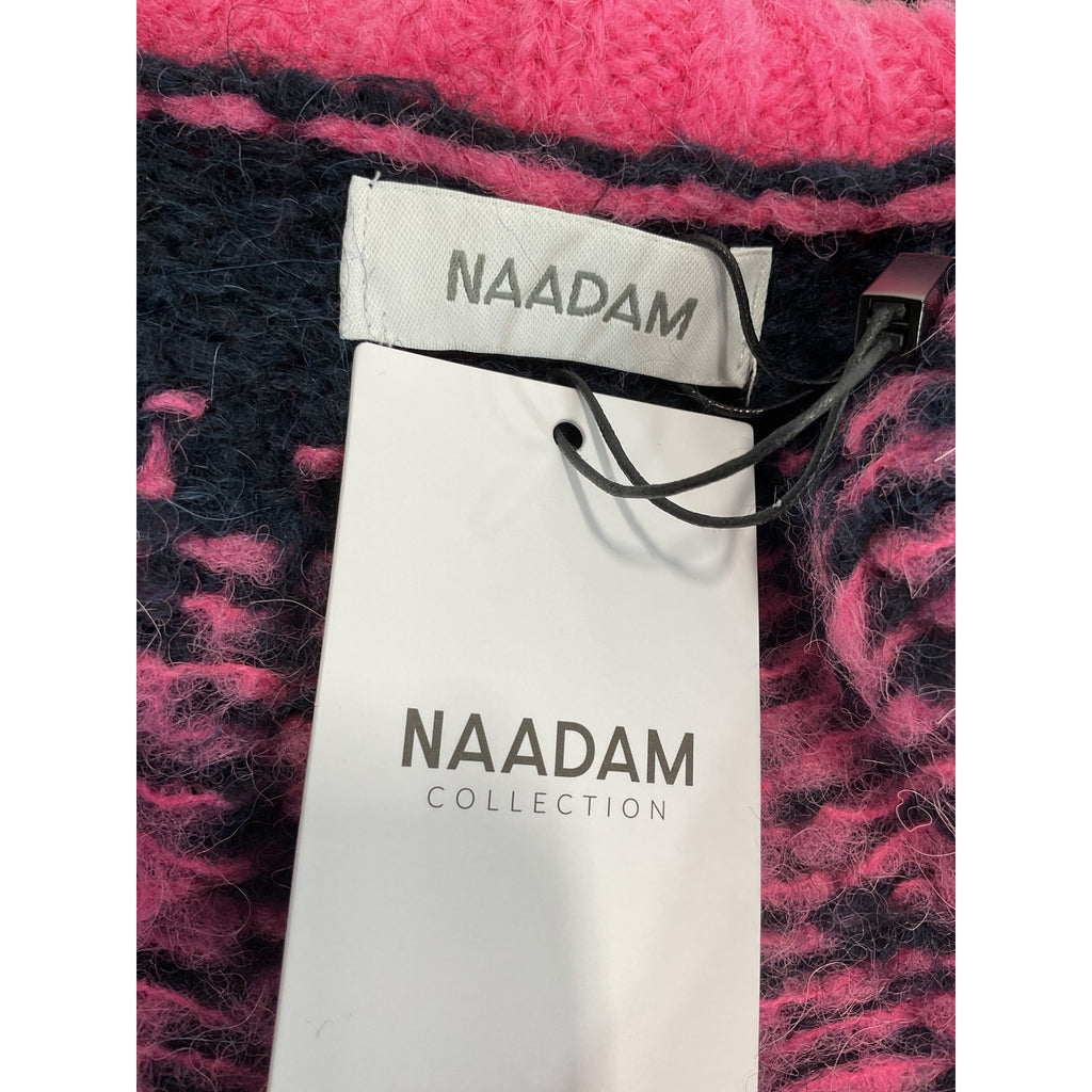 Naadam 'Fair Isle' Pink Turtleneck Sweater Size XS - NWT