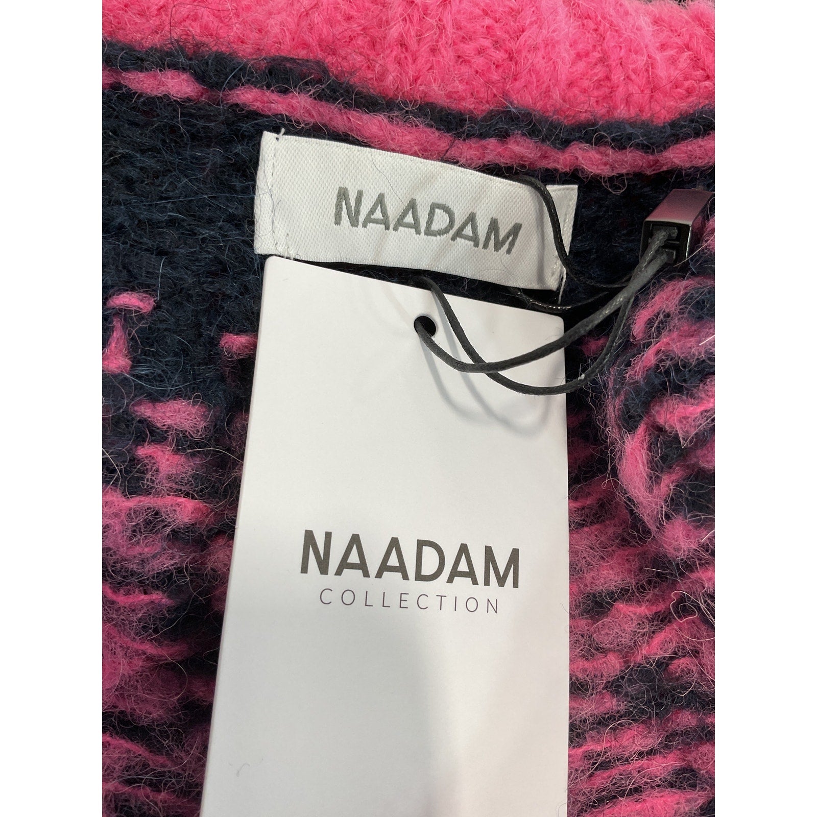 Naadam 'Fair Isle' Pink Turtleneck Sweater Size XS - NWT