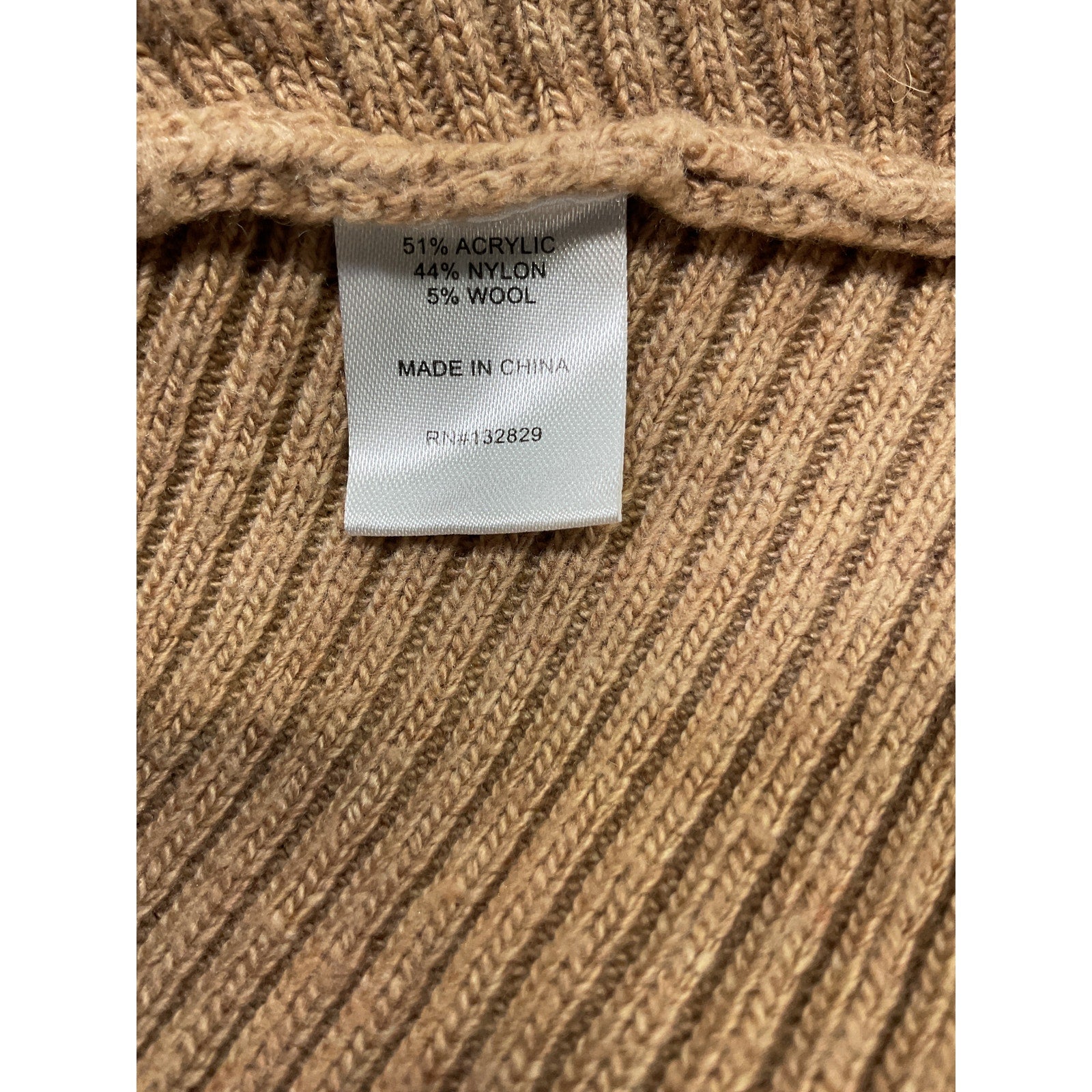 L'Academie 'Leola' Brown Mockneck Sweater Size XS