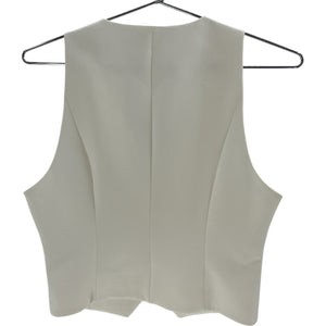 Favorite Daughter Tailored Cream Button Front Vest Size S