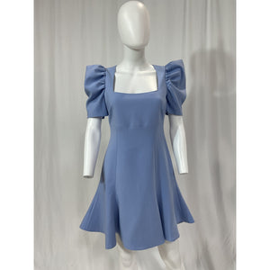 Likely 'Scooped Alia' Blue Puff Sleeve Dress Size 6