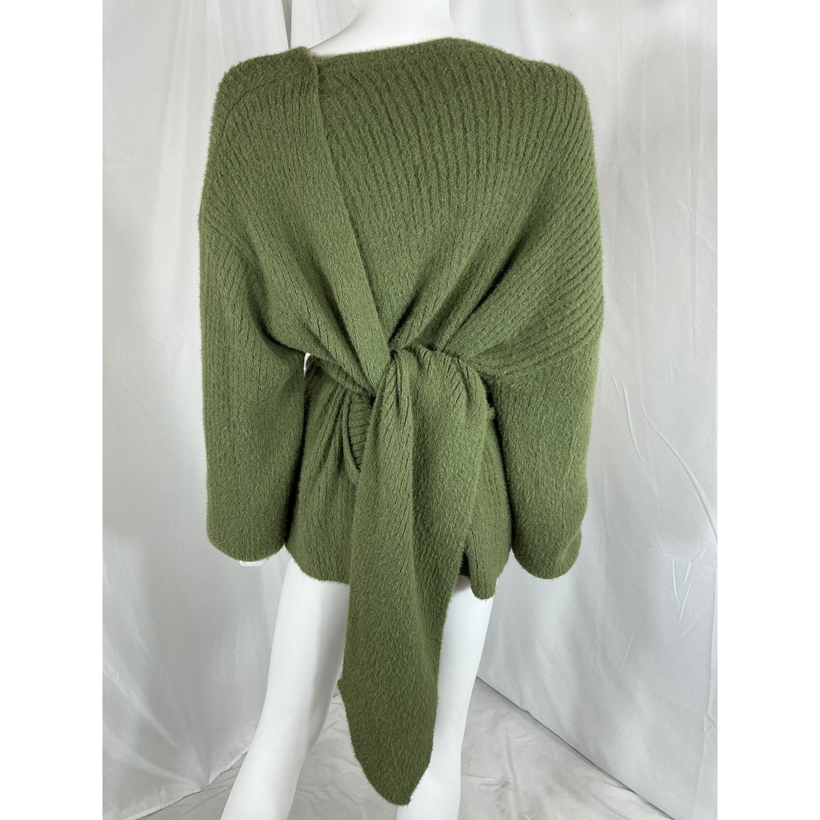 House Of Harlow 1960 'Khalida' Green Nylon Wrap Sweater Size M